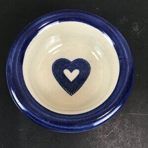 Brinker Pots, Art pottery 6" heart bowl